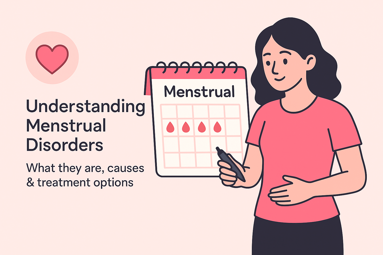 Menstrual disorders illustration
